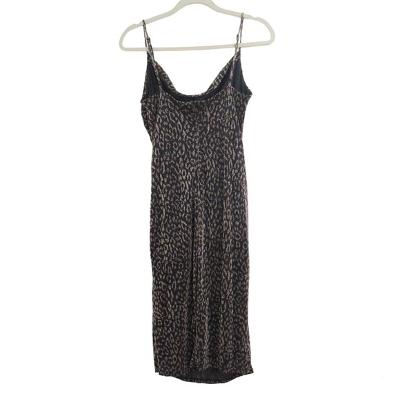 Laundry Leopard Runched Slip Midi Dress NWT - Picture 13 of 16
